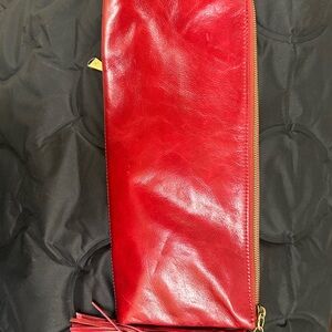 HOBO Vibrant Red Foldover Clutch
